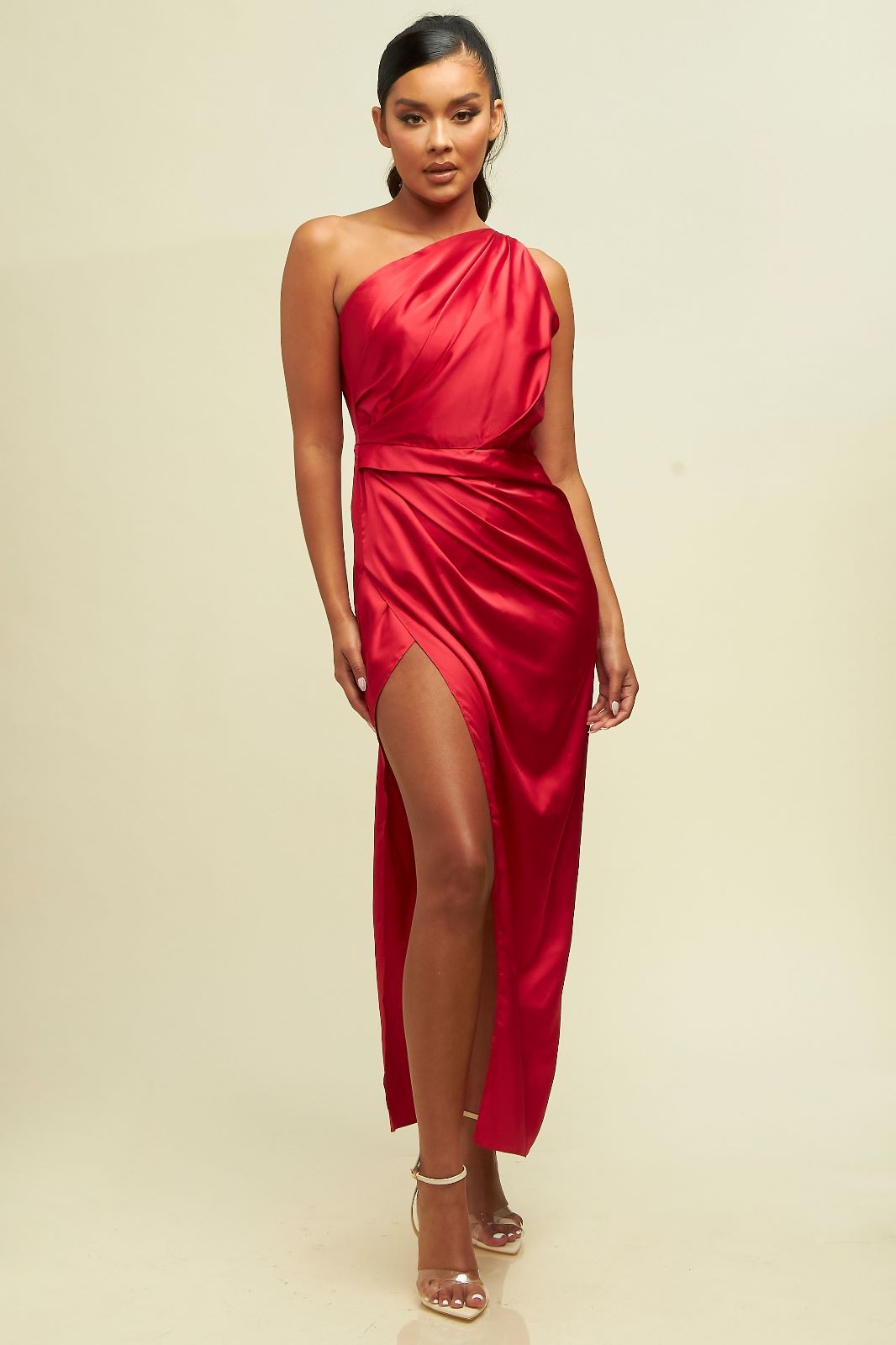 Vestido seda una manga