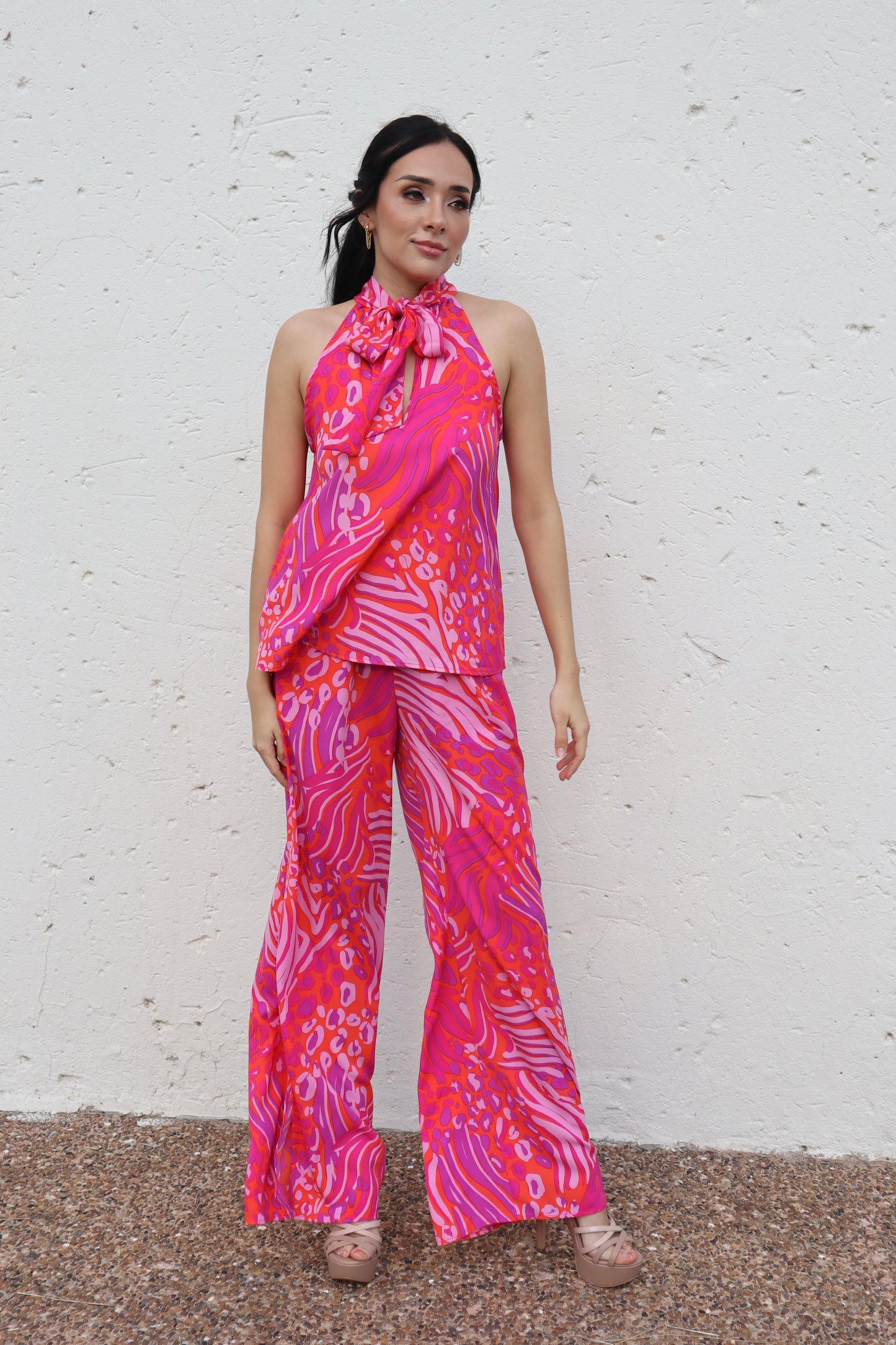 PANTALÓN ROSA Y NARANJA