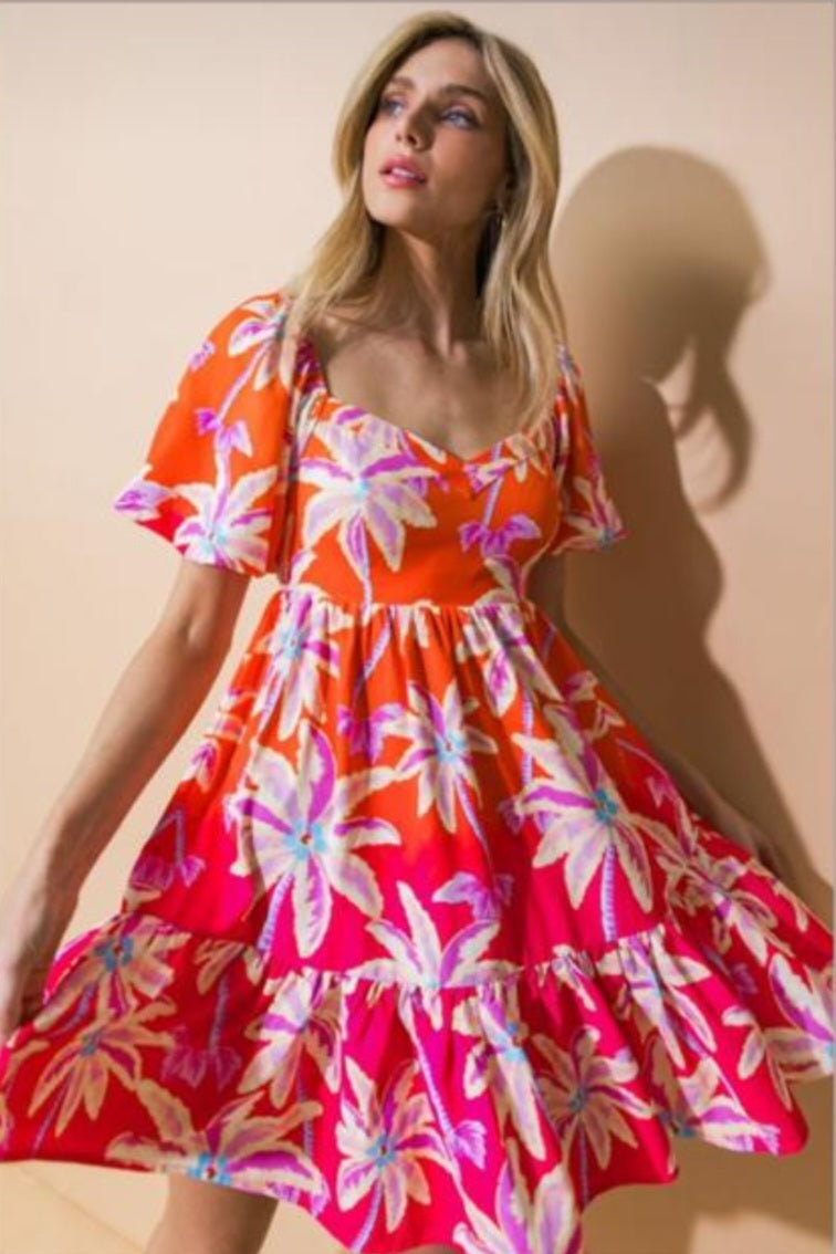 VESTIDO CORTO FLORES