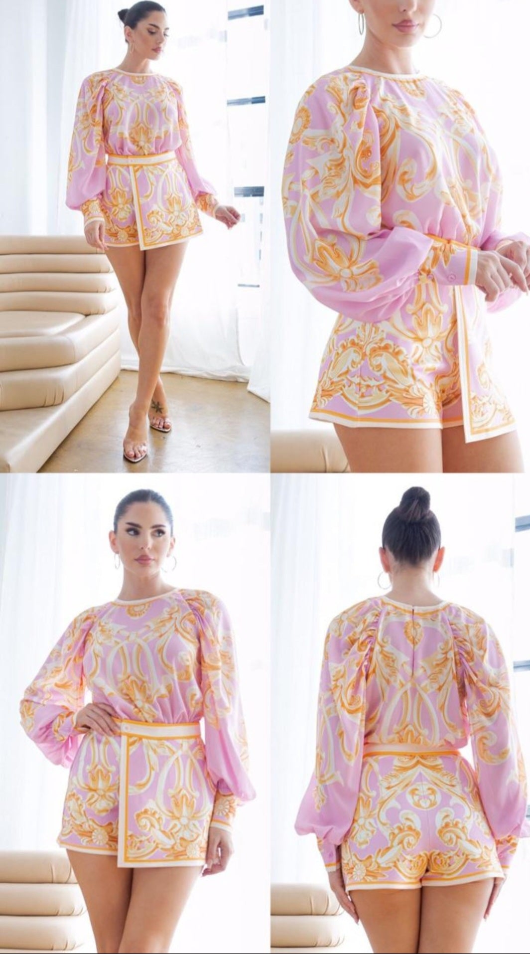 SET BLUSA Y FALDA SHORT