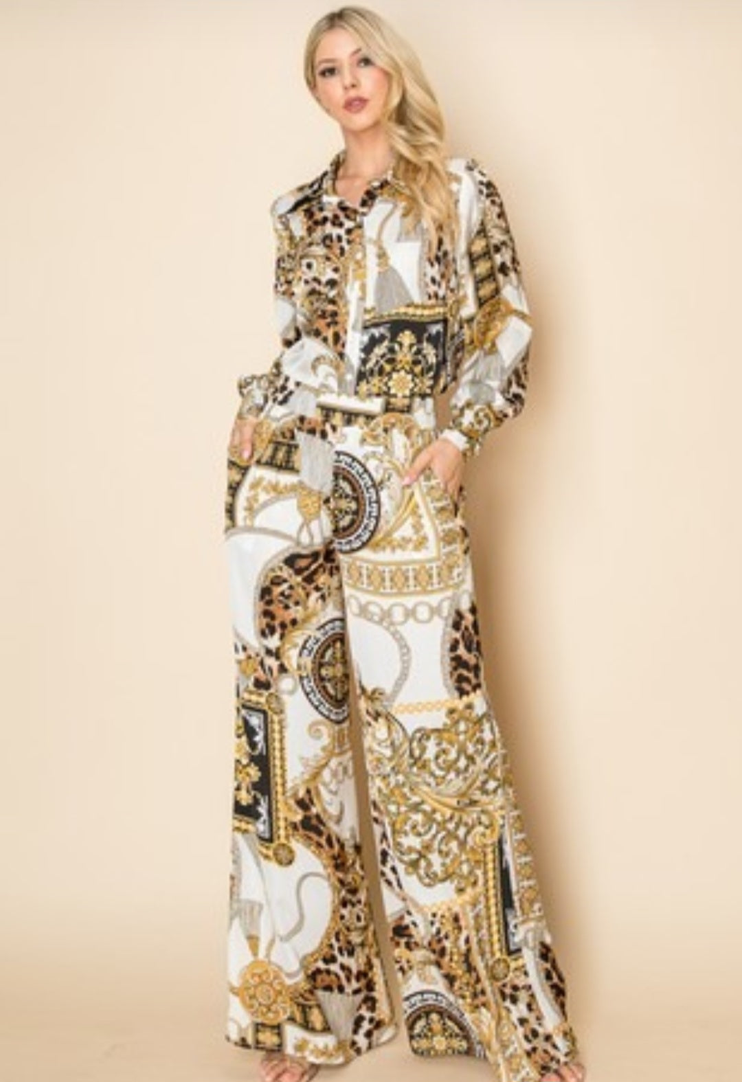 BLUSA Y PANTALON STAMPADO