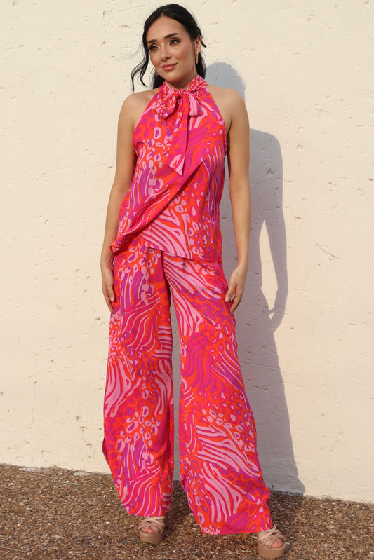 PANTALÓN ROSA Y NARANJA