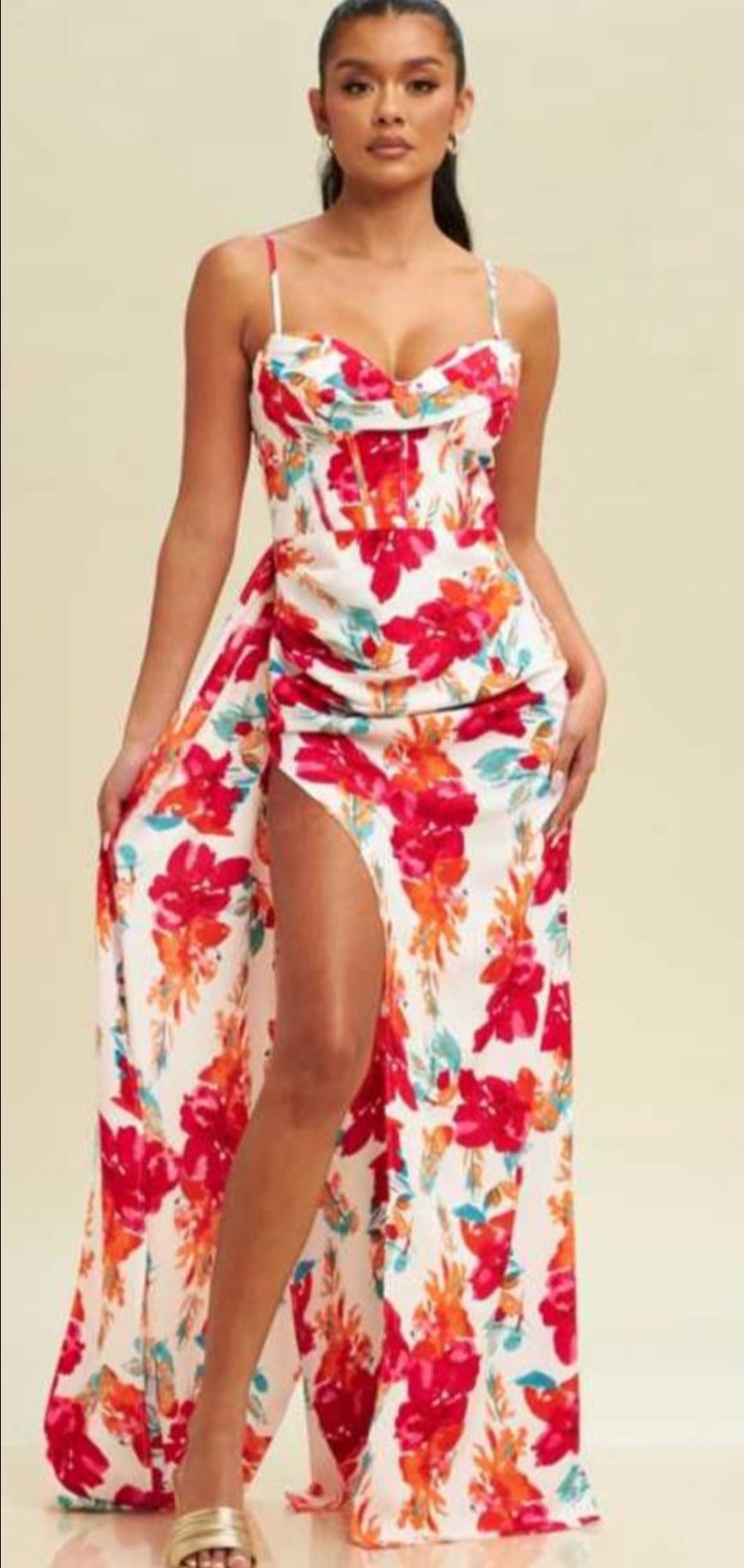 VESTIDO FLORES TIRANTES