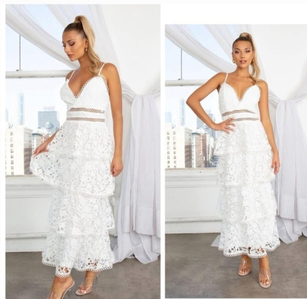 VESTIDO TIRANTES ENCAJE