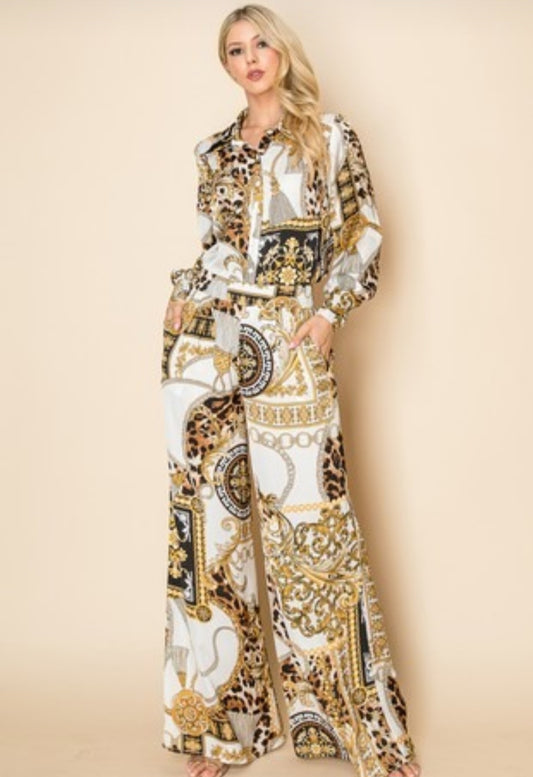 BLUSA Y PANTALON STAMPADO