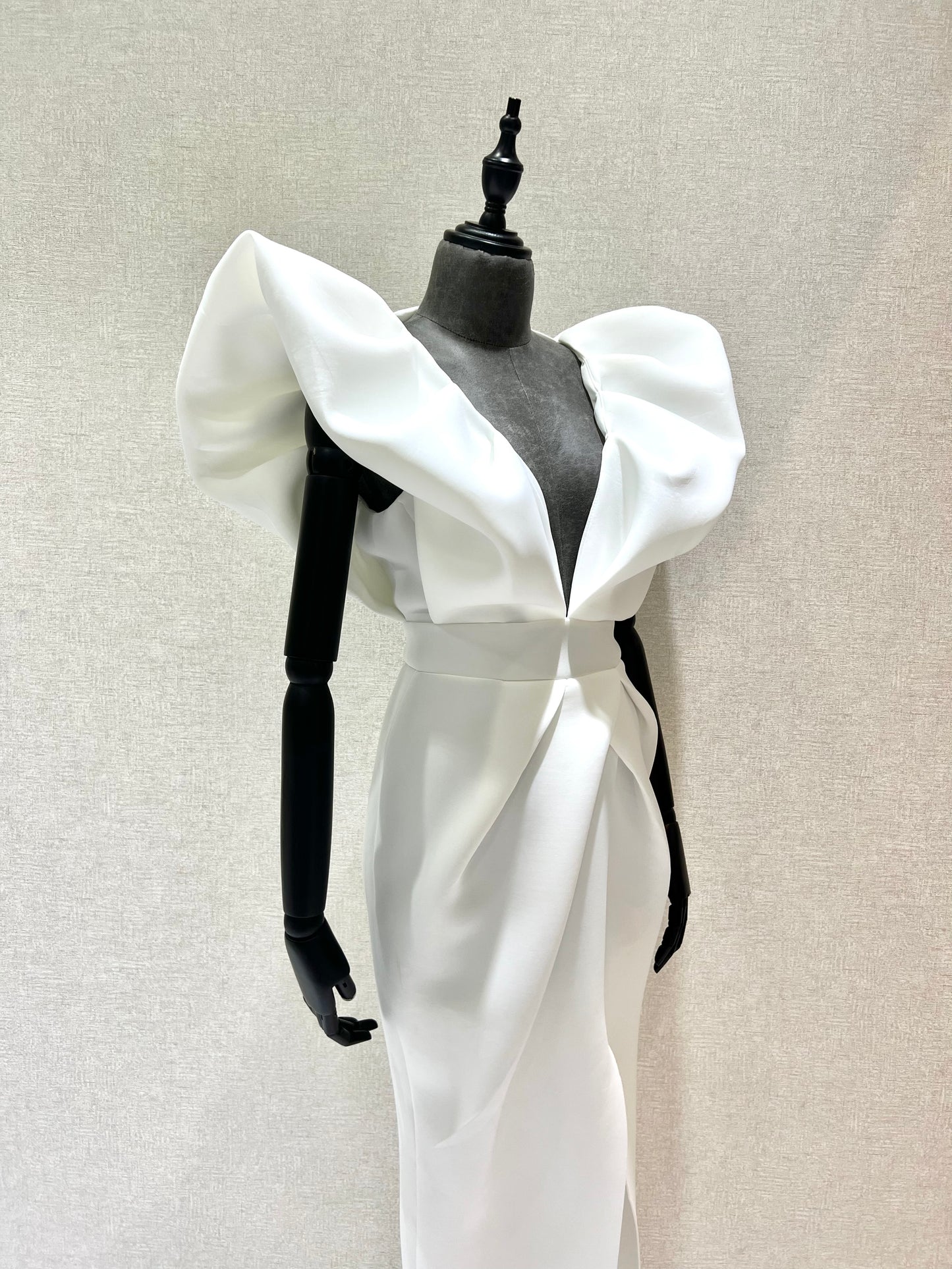 Vestido blanco mangas