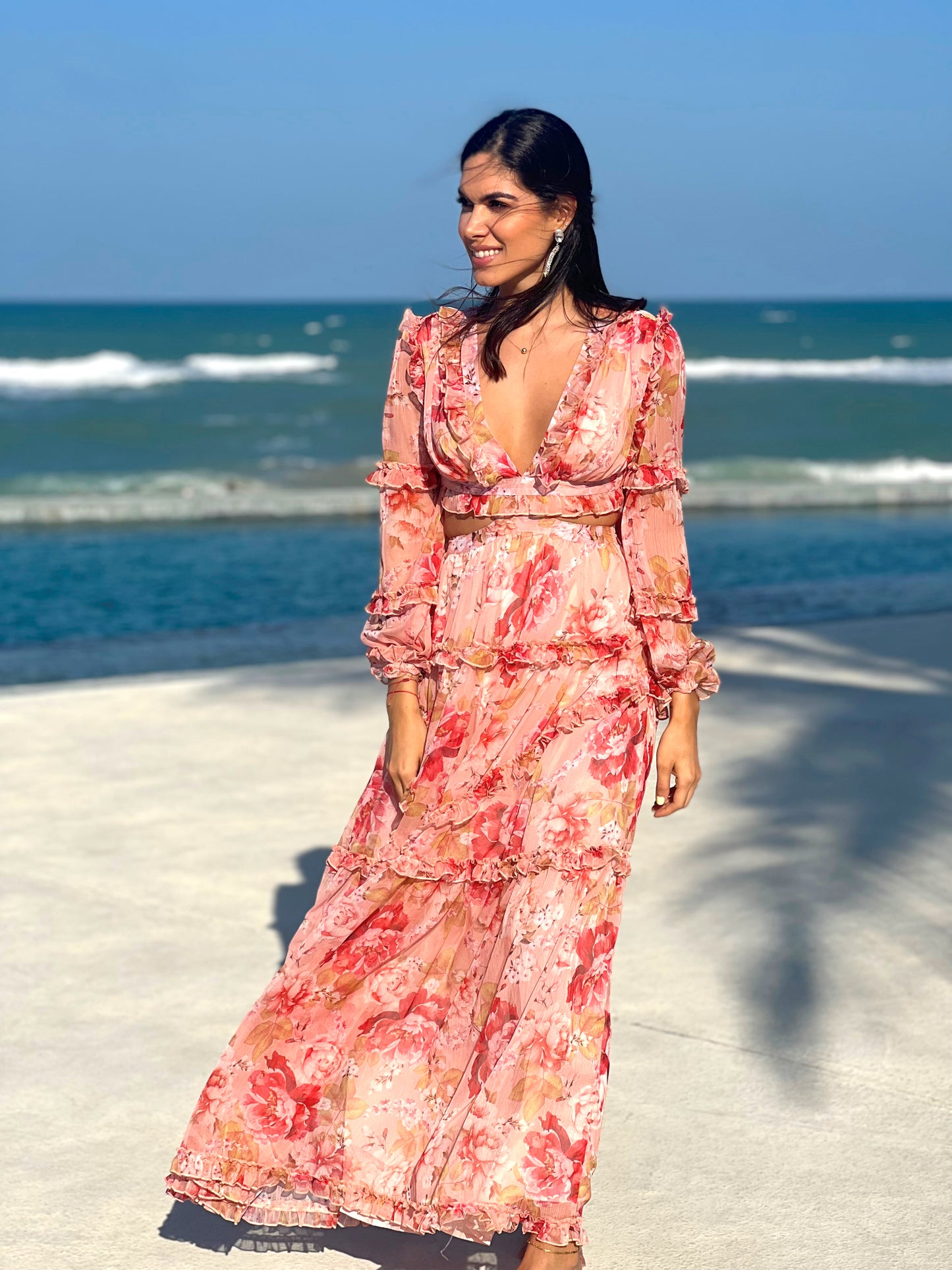 Vestido Largo Floreado