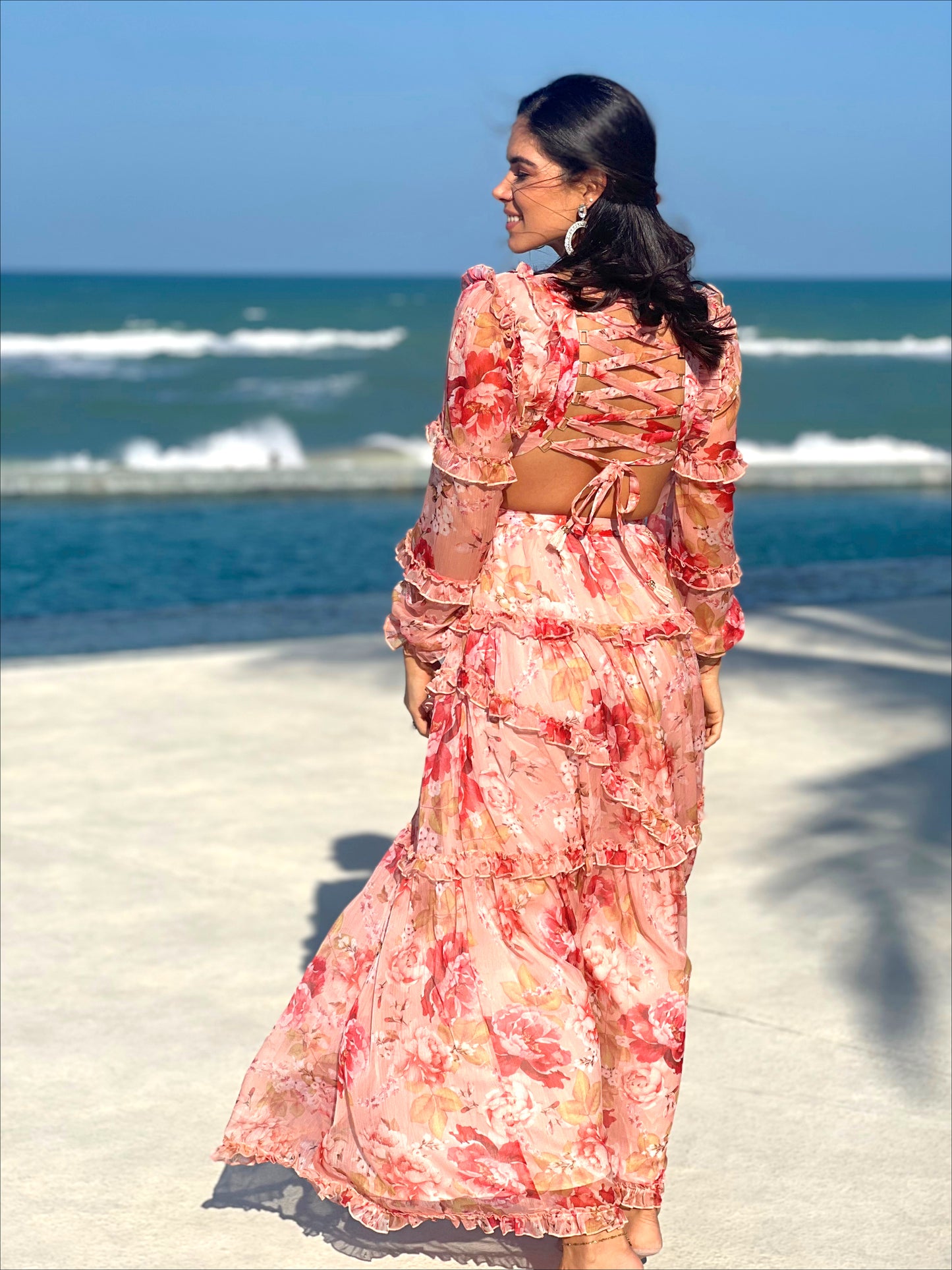 Vestido Largo Floreado